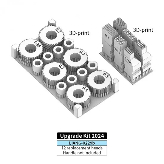 Liang Model LIANG-0229b 1/35 1/48 1/72 Stamp Tools for Zimmerit Coat (Upgrade)
