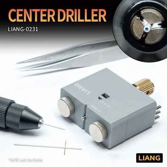 Liang Model 0231 Center Driller for Bits dia.0.4/0.6/0.8/1.0mm - Hobby Tools & Supplies