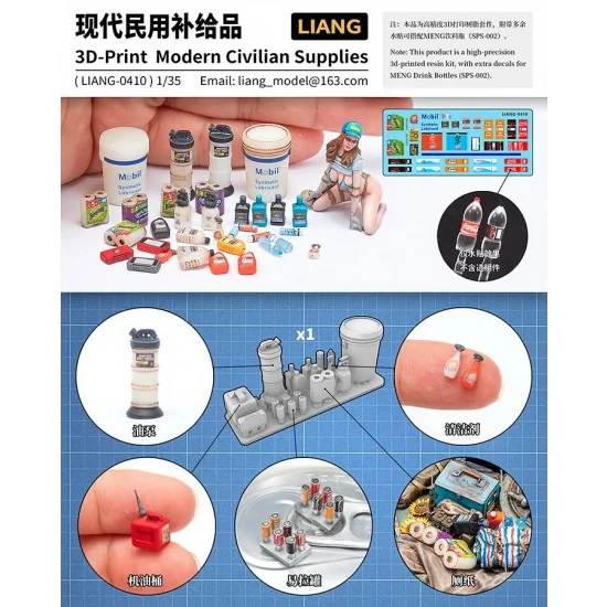 Liang Model LIANG-0410 1/35 Civilian Supplies (groceries)