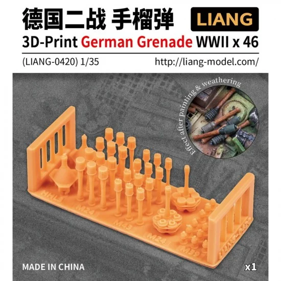 Liang Model LIANG-0420 1/35 WWII German Grenade x46