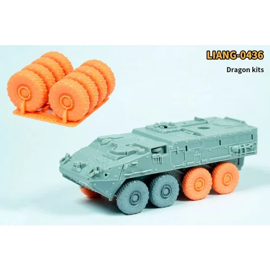 Liang Model LIANG-0436 1/72 Stryker M1126 M1127 M1129 M1130 M1131 M1133 Sagged Wheels for Academy/Trumpeter