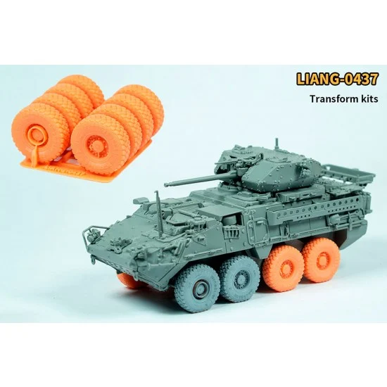 Liang Model LIANG-0437 1/72 Stryker M1296 Sagged Wheels for Dragon/Transform
