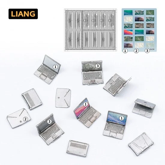Liang Model LIANG-0438 1/35 Miniatures Laptop x12