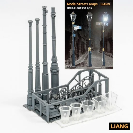 Liang Model LIANG-0603 1/35 Miniatures Street Lamps
