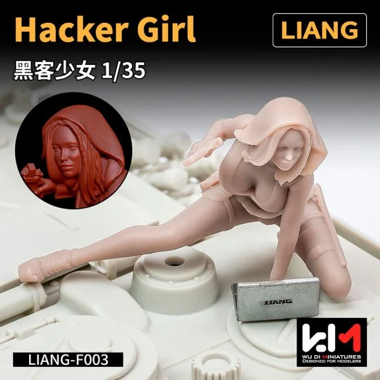 Liang Model LIANG-F003 1/35 Hacker Girl Miniatures
