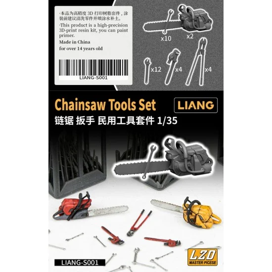 Liang Model S001 1/35 Chainsaw Tools Set - Scenics & Diorama