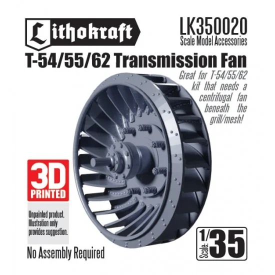 Lithokraft 350020 1/35 T-54/55/62 Transmission Fan for T-54/55/62 kit