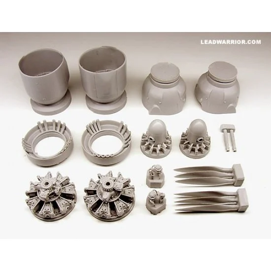 Lead Warrior 48010 1/48 Junkers Ju88R-1, C-5; Ju188E-1, F-2 BMW801 Engines (Type 3) PAIR for Dragon kit