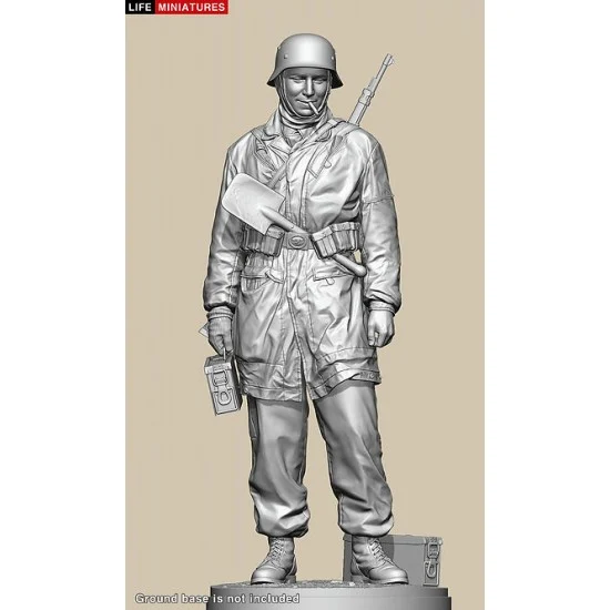 Life Miniatures 20005 1/10 Ambush at Poteau 'German Fallschirmjager Ammo Carrier' - Model Figures
