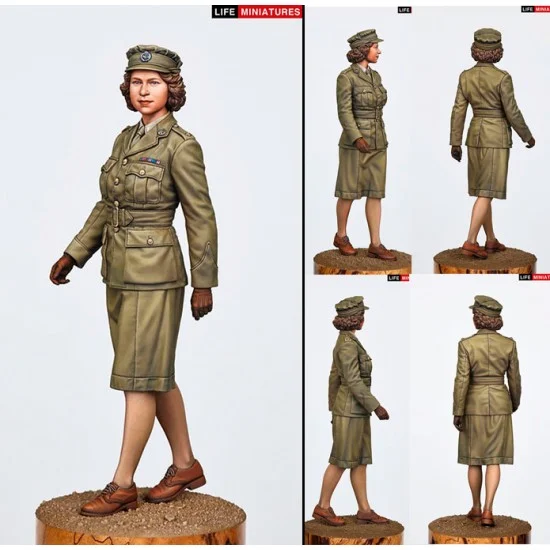Life Miniatures 35005 1/35 Princess Elizabeth, 2nd Subaltern in ATS 1945 - Model Figures