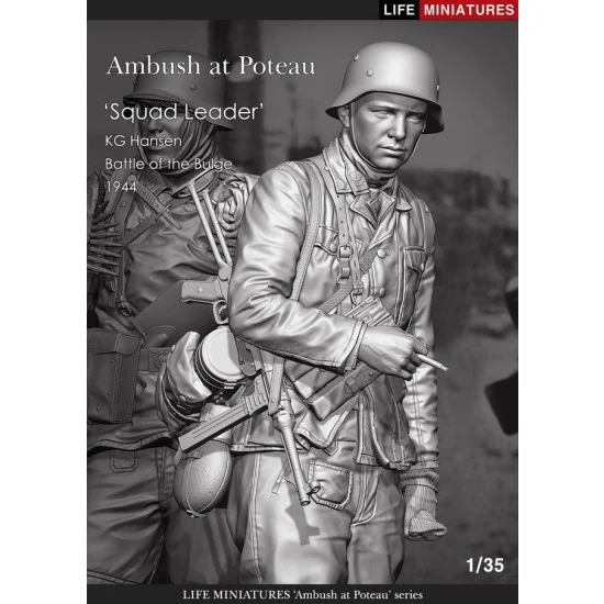 Life Miniatures 35007 1/35 Ambush at Poteau 'Squad Leader' KG Hansen, Battle of the Bulge - Model Figures