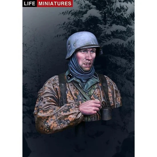 Life Miniatures B004 1/10 Waffen-SS Infantryman, Ardennes 1944 Resin Bust