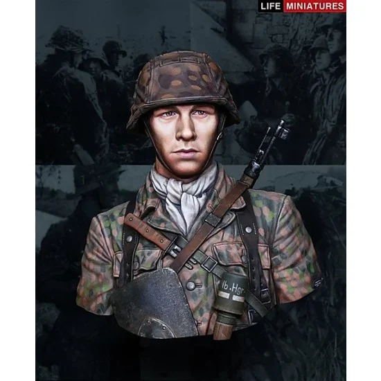 Life Miniatures B012 1/10 12th SS Panzer Division "Hitlerjugend" Normandy 1944 Resin Bust - Model Figures