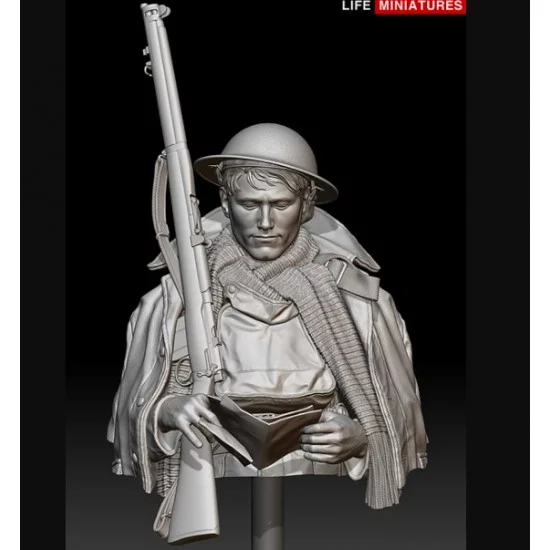 Life Miniatures B025 1/10 WWI British Letter To An Unknown Soldier 1916 Bust - Model Figures