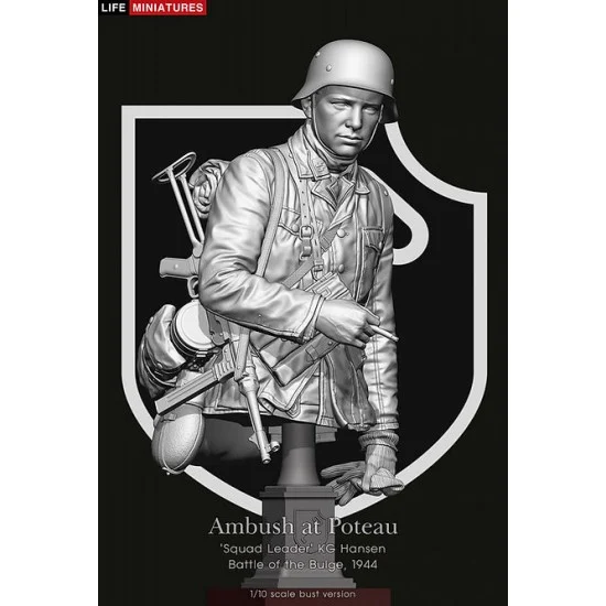 Life Miniatures B031 1/10 Bust - Ambush at Poteau 'Squad Leader' KG Hansen, Battle of the Bulge