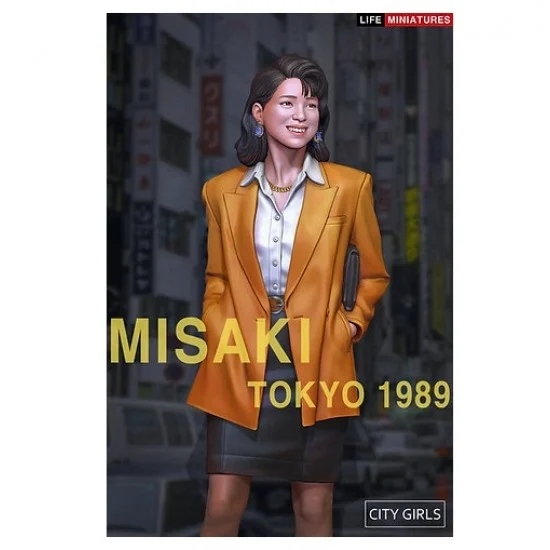 Life Miniatures CG001 1/24 (75mm) Japanese City Girl Figure - Misaki, Tokyo 1989