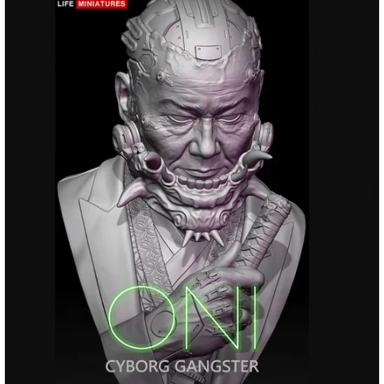 Life Miniatures FUB007 1/10 Oni - Cyborg Gangster Bust