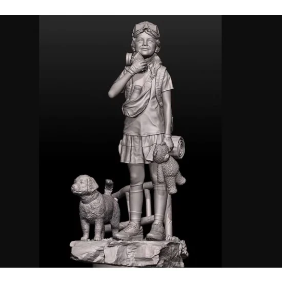 Life Miniatures FUS004 90mm Scale BREATH - Post Pandemic Kid