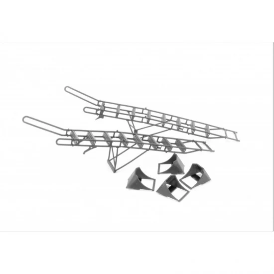 LP Models 72034 1/72 Sukhoi Su-27 Ladder Late & Chocks & service ladd.