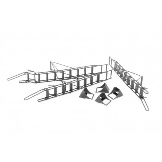 LP Models 72037 1/72 Sukhoi Su-27UB Ladder Early & Chocks & service ladd.