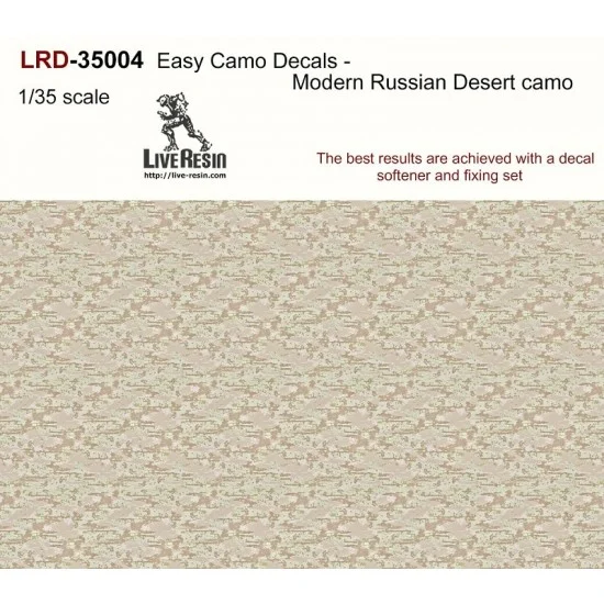 Live Resin LRD35004 1/35 Easy Camo Decals - Modern Russian Tropical Camo