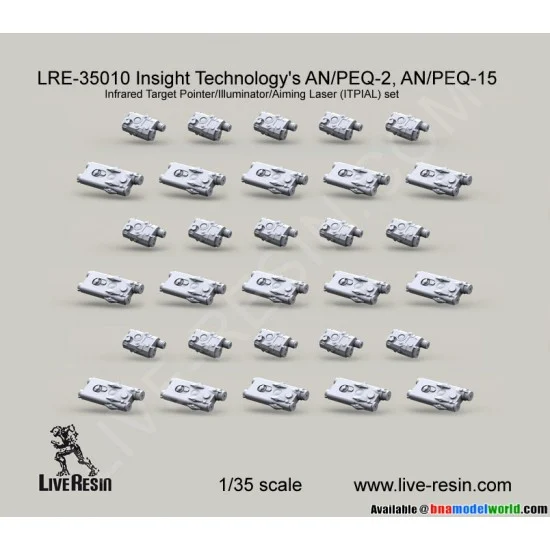 Live Resin LRE35010 1/35 Insight Technology's AN/PEQ-2, AN/PEQ-15