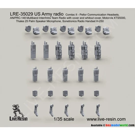 Live Resin LRE35029 1/35 US Army Radio Set - Model Figures