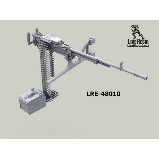Live Resin LRE48010 1/48 Utes 12,7 Machinegun Handmade Door Mount For Mi-8 Helicopter. Aghan War
