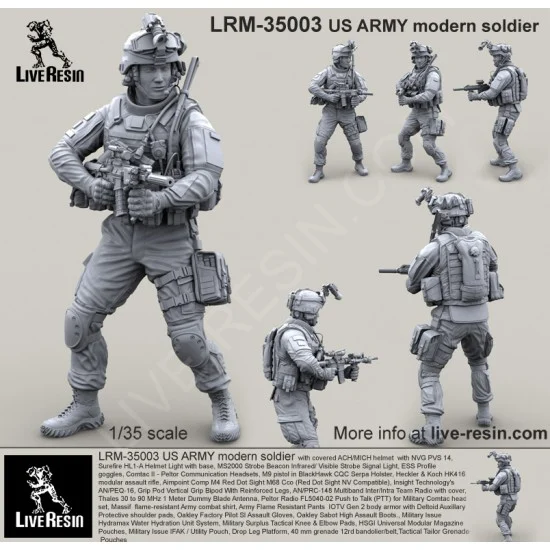 Live Resin LRM35003 1/35 US Army Modern Soldier Vol.3 - Model Figures