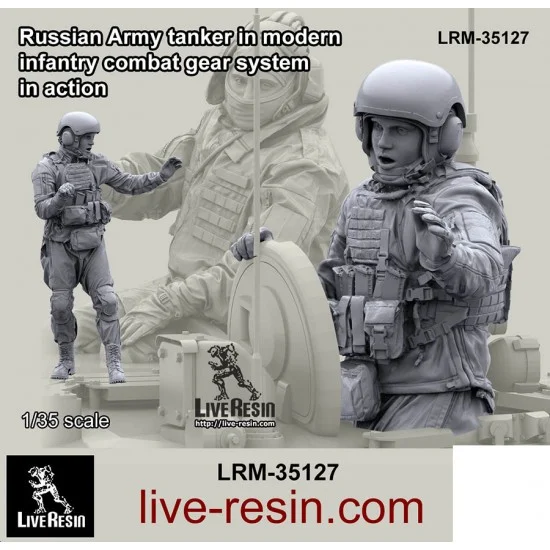 Live Resin LRM35127 1/35 Modern Russian Tanker - Model Figures
