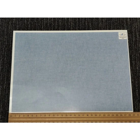LUKGRAPH dec096 Clear Decal Paper - Linen/Grey Blue #2 (290mm x 200mm)