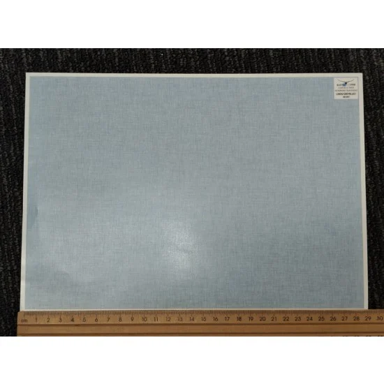 LUKGRAPH dec097 Clear Decal Paper - Linen/Grey Blue #1 (290mm x 200mm)