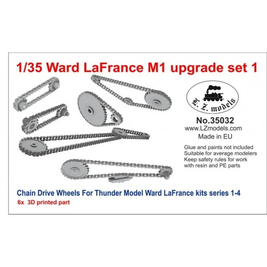 LZ Models 35032 1/35 Ward LaFrance M1 Upgrade set Vol.1 - 3D-printed Chain Drive Wheels