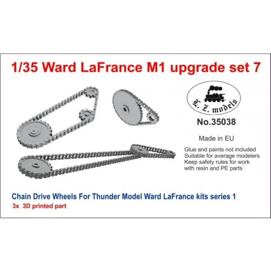 LZ Models 35038 1/35 Ward LaFrance M1 Upgrade #7 - Chain Drive Wheels for Thunder kit