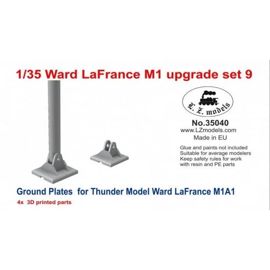 LZ Models 35040 1/35 Ward LaFrance M1 Upgrade set #9 Ground Plates for Thunder Model - Military Vehicles & Tanks