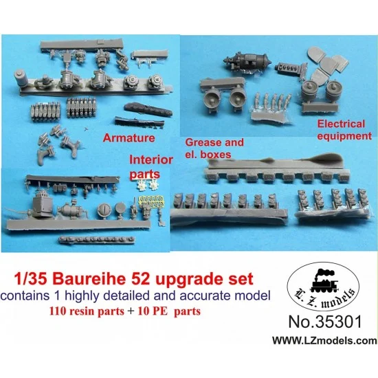 LZ Models 35301 1/35 BR52 Locomotive Upgrade Set for Trumpeter/CMK kit - Military Vehicles & Tanks