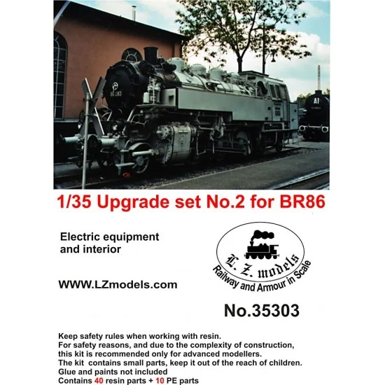 LZ Models 35303 1/35 BR86 Locomotive Upgrade Set Vol.2 (Electric Equipment & Interior) for Trumpeter kit - Military Vehicles & Tanks