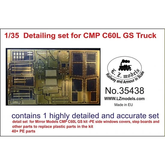 LZ Models 35438 1/35 CMP Chevy C60L GS Truck Photo-etched Detail-up set for Mirror Models kit