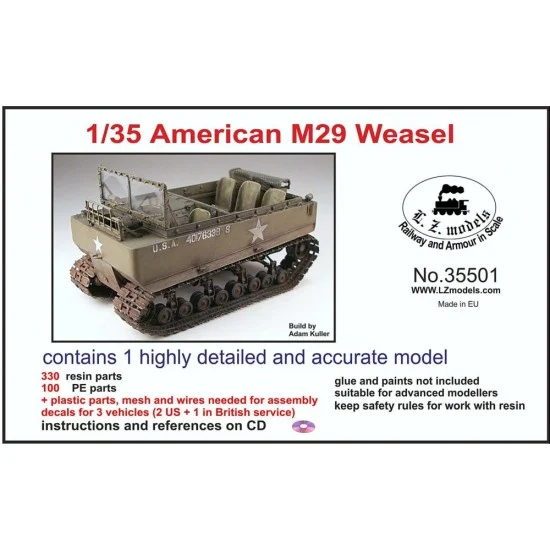 LZ Models 35501 1/35 American M29 Weasel (Full kit) - Military Vehicles & Tanks
