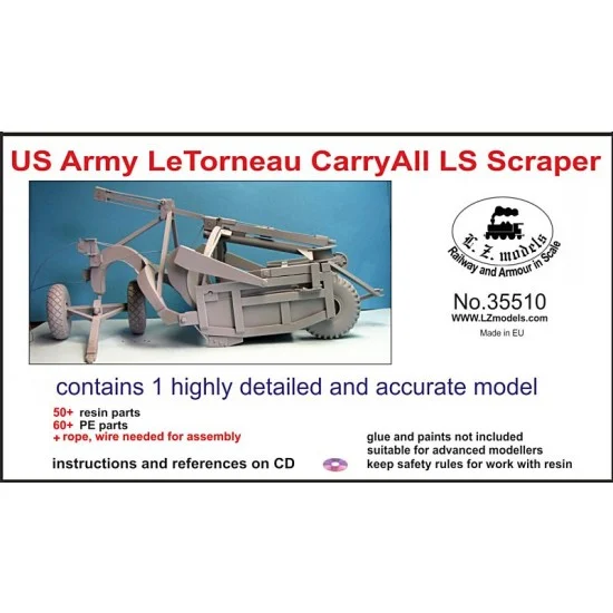 LZ Models 35510 1/35 US Army LeTourneau Carryall LS Scraper - Military Vehicles & Tanks