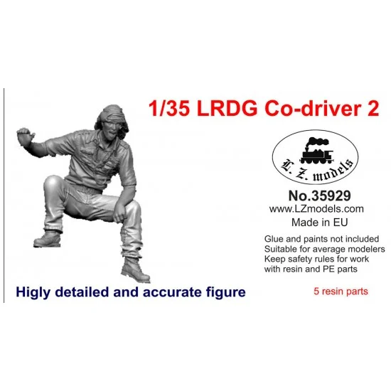 LZ Models 35929 1/35 LRDG Crew Vol.2 - Co-driver