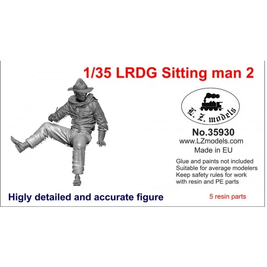 LZ Models 35930 1/35 LRDG Crew Vol.2 - Sitting Man