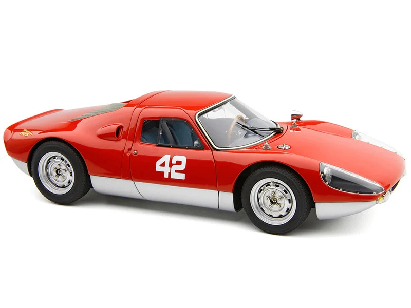 Porsche 904 Carrera GTS #42 Red "Pebble Beach Auction 2017" Limited Edition to 1000 pieces Worldwide 1/18 Diecast Model Car by CMC - Porsche Models