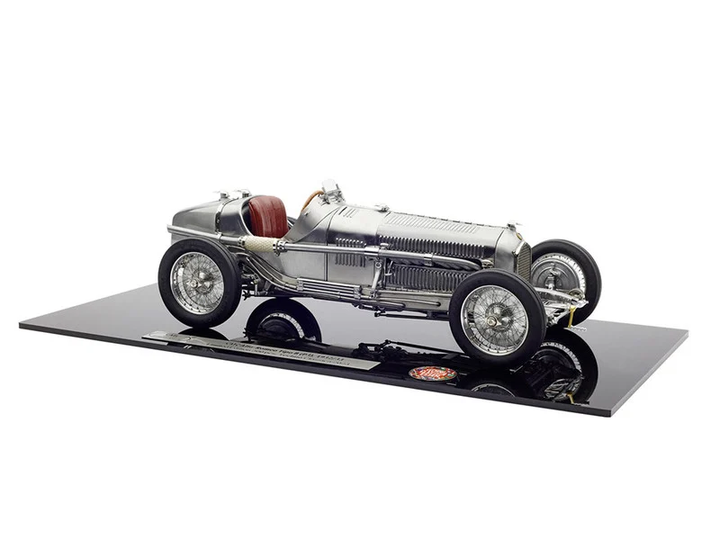 1932/33 Alfa Romeo Tipo B (P3) Raw Metal Clear Finish "2023 Exclusive Edition" Limited Edition to 600 pieces Worldwide 1/18 Diecast Model Car by CMC - Alfa Romeo Models