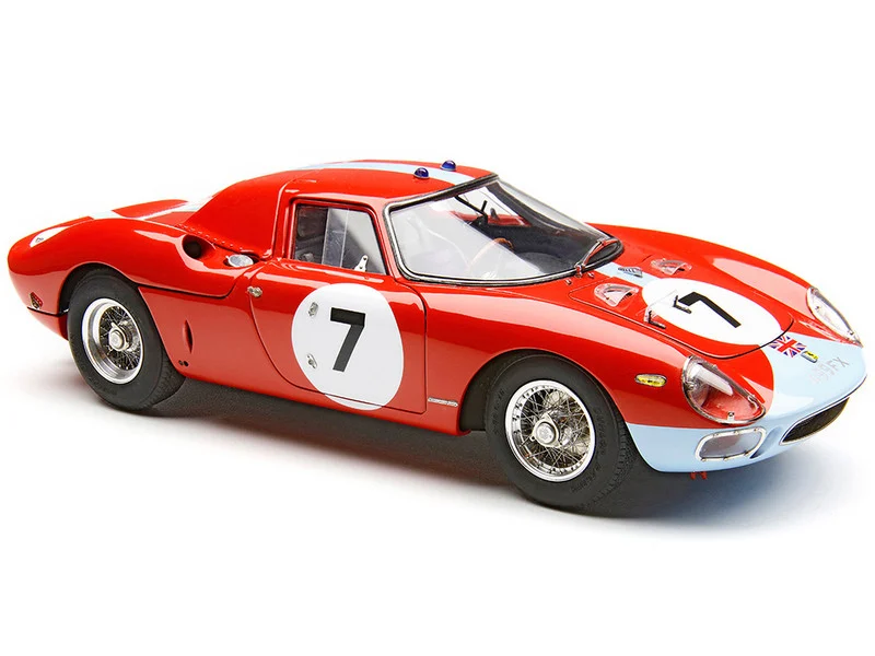 Ferrari 250 LM RHD (Right Hand Drive) #7 Graham Hill - Jo Bonnier Winner "12 Hours of Reims" (1964) Limited Edition to 1500 pieces Worldwide 1/18 Diecast Model Car by CMC