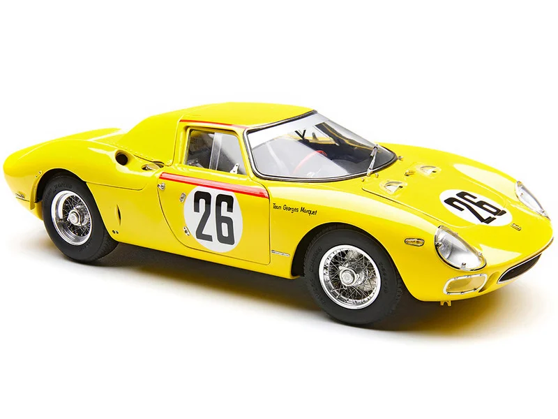 Ferrari 250 LM RHD (Right Hand Drive) #26 Pierre Dumay - Gustave 'Taf' Gosselin "Team Georges Marquet" 2nd Place "24 Hours of Le Mans" (1965) Limited Edition to 1500 pieces Worldwide 1/18 Diecast Model Car by CMC