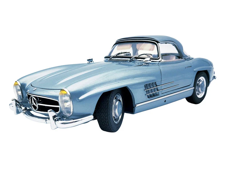 Mercedes-Benz 300 SL (W198 II) Roadster Blue Metallic Limited Edition to 1500 pieces Worldwide 1/18 Diecast Model Car by CMC