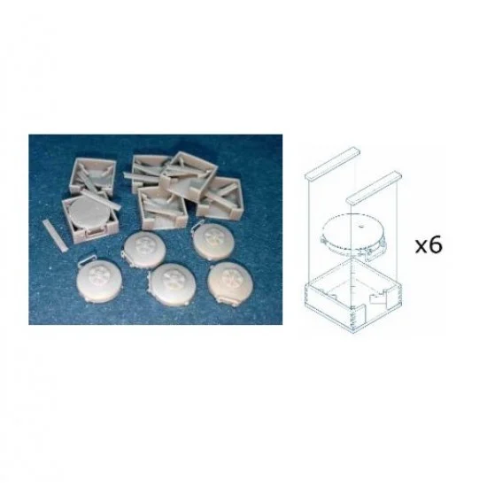 Minor 351108 1/35 Tellermine 42 & Wooden Case - Scenics & Diorama