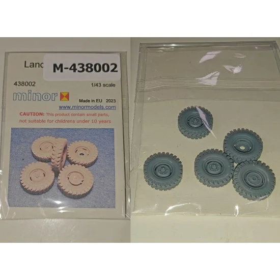Minor 438002 1/43 Land Rover 7.50 x 16 Deestone Wheels - Military Vehicles & Tanks
