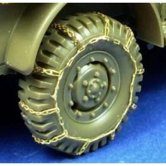 Minor 481007 1/48 US 3/4 Ton 4x4 WC Truck Tyre Chains - Military Vehicles & Tanks